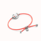 Bracciale in filo fucsia con perla shell assortimento placcato argento Sterling.